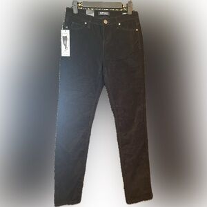 Buffalo David Bitton Womens sz 2/26 black Corduroy Pants NWT